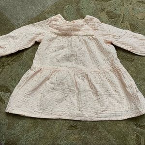 Albetta stardust pink dress baby girls baby pink dress 6-12